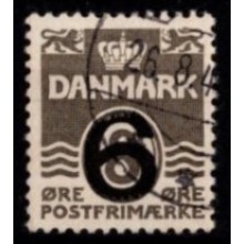 Danmark - AFA 262x - Variant - Hak i 6-tal - Stemplet.